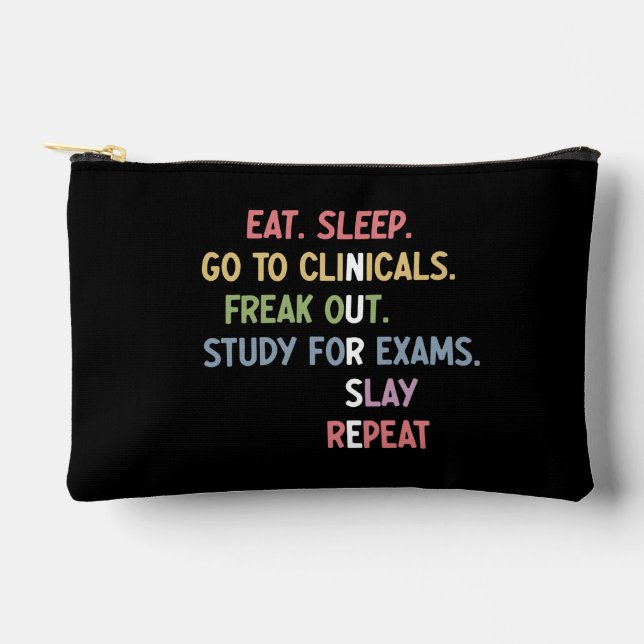 Custom Funny Nursing School Schüler Future Nurse Zubehörtasche (Vorderseite)