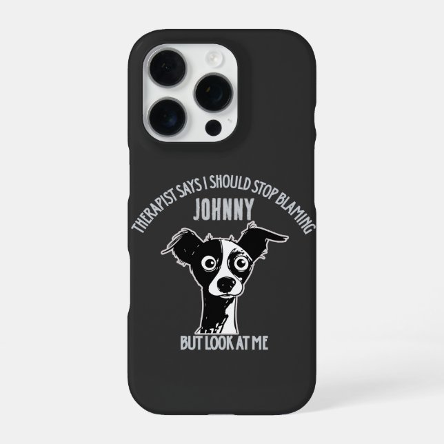 Custom Funny Photo & Name - Stop Blaming iPhone 16 Pro Hülle (Rückseite)