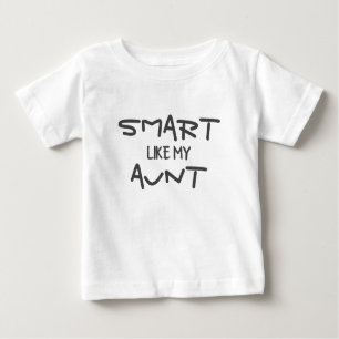 CUSTOM Funny Smart wie meine Tante Baby T-shirt