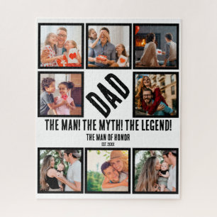 Custom Funny Vathday Vater Geschenk 8 FotoCollage