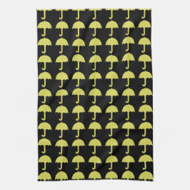 Custom Funny Yellow Schirm Muster Handtuch