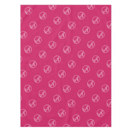 Custom Fuschia Hot Pink Show Logo Business Tischdecke