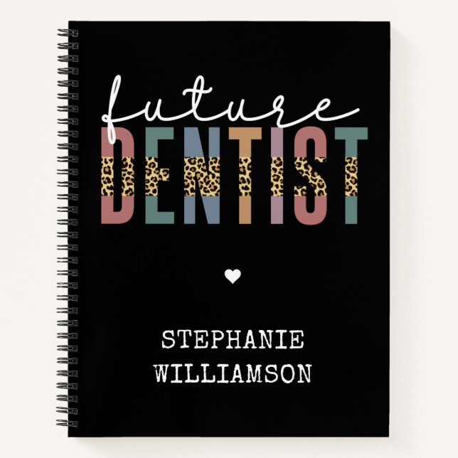 Custom Future Dentist Dentalschüler Geschenke Notizbuch (Vorderseite)