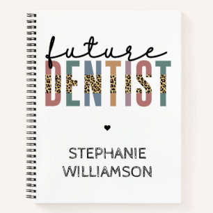 Custom Future Dentist Dentalschüler Geschenke Notizbuch