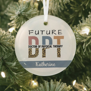 Custom Future DPT Arzt für Physikalische Therapie Ornament Aus Glas