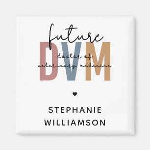 Custom Future DVM Doctor of Veterinary Medicine Magnet