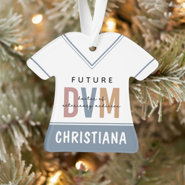 Custom Future DVM Doctor of Veterinary Medicine Ornament (Baum)
