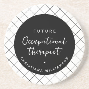 Custom Future OT Berufs-Therapeut Elegant Getränkeuntersetzer