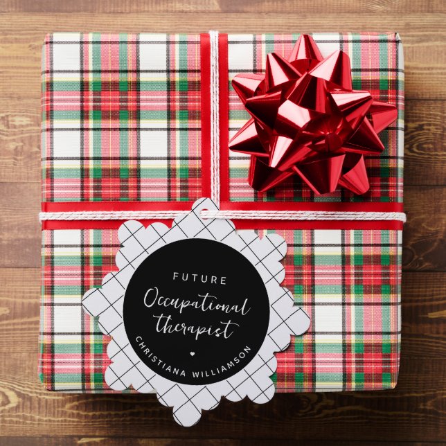 Custom Future OT Berufs-Therapeut Elegant Ornament Karte (Insitu (Geschenk))