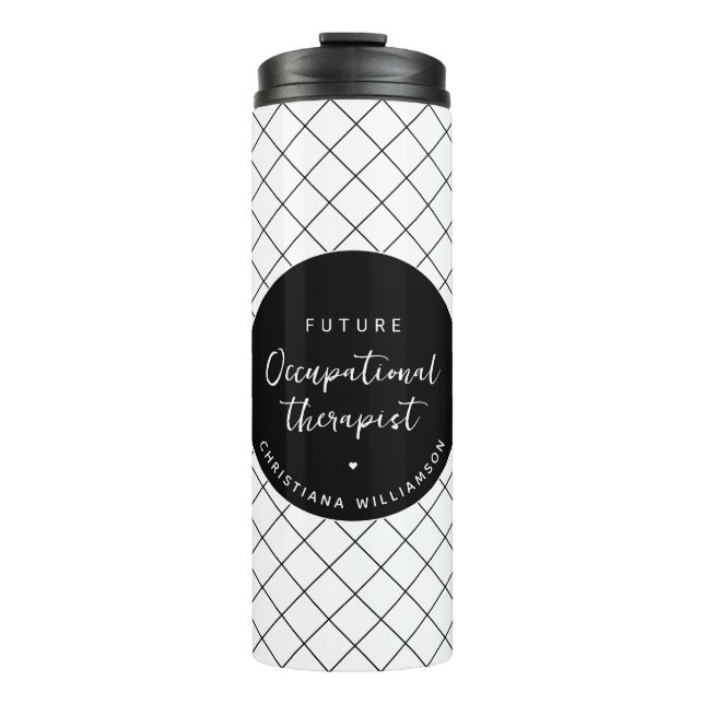 Custom Future OT Berufs-Therapeut Elegant Thermosbecher (Vorderseite)