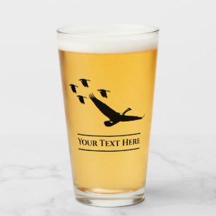 Custom Gänse Jagd Bier Glass Tumblr Glas