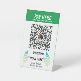Custom Garden Kinderzimmer QR Code Venmo Bezahlung Sockelschild