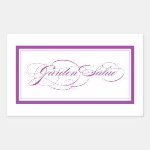 Custom_garden Salat Rechteckiger Aufkleber