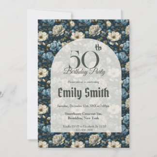 Custom Gardenias Flower Outdoor Birthday Einladung