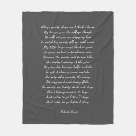 Custom Gedicht Song Lyric Zitat Fleecedecke