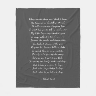 Custom Gedicht Song Lyric Zitat Fleecedecke