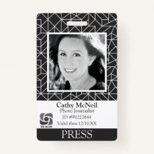Custom Geometry Reporter Fotograf BW Press ID