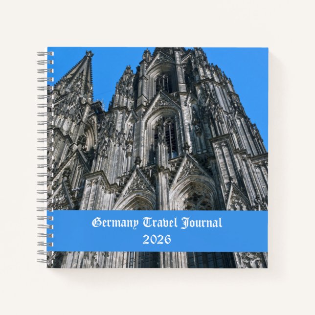 Custom Germany Travel Journal Notizbuch (Vorderseite)