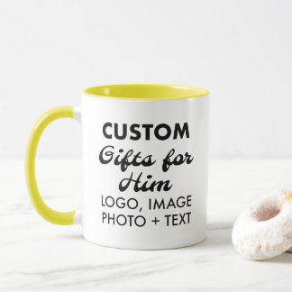 Custom Geschenke für Ihm Gelben Combo Tasse 11oz.
