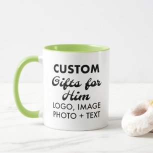 Custom Geschenke für Ihm Lime Green Combo Tasse 11