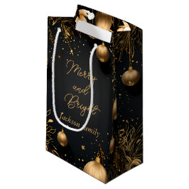 Custom Geschenktasche mit Weihnachten Lux Black &  Kleine Geschenktüte