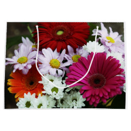 Custom Gift Bag - Große, glänzende Sommer-Blume Große Geschenktüte