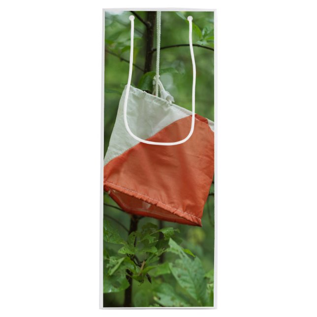 Custom Gift Bag - Wine - Orientierungsflagge Geschenktüte Für Weinflaschen (Vorderseite)