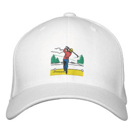 Custom Gift Swinggolfer auf Classic Bestickte Baseballkappe