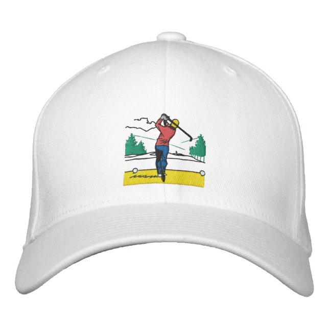 Custom Gift Swinggolfer auf Classic Bestickte Baseballkappe (Vorderseite)