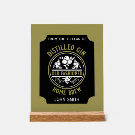 Custom Gin Flasche Acrylschild