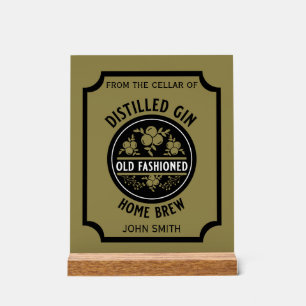 Custom Gin Flasche Acrylschild