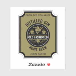 Custom Gin Flasche Aufkleber