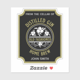 Custom Gin Flasche Aufkleber