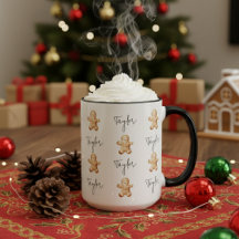 Custom Gingerbread Christmas Mug Gift for Friends