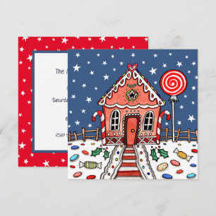 Custom Gingerbread House Einladung