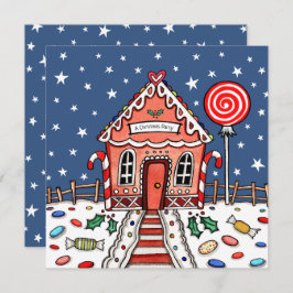 Custom Gingerbread House Einladung