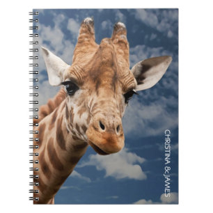 Custom Giraffe Personalisiertes Notebook Notizblock