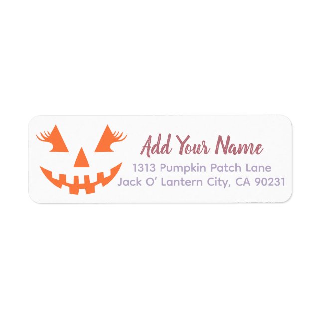 Custom Girl Kürbislaterne Pumpkin Halloween (Vorne)