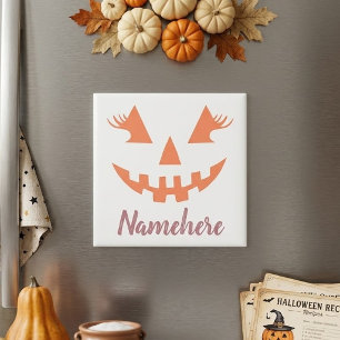 Custom Girl Kürbislaterne Pumpkin Halloween Magnet