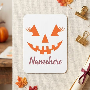 Custom Girl Kürbislaterne Pumpkin Halloween Magnet