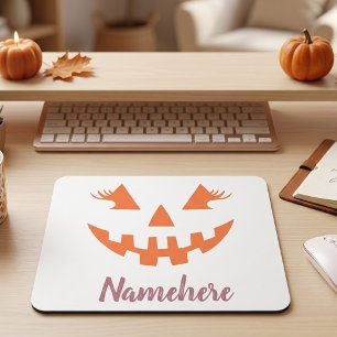 Custom Girl Kürbislaterne Pumpkin Halloween Mousepad