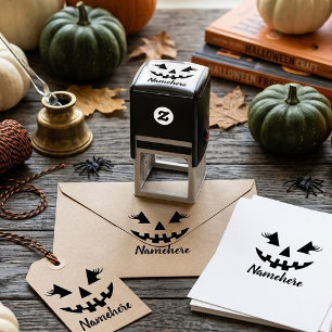 Custom Girl Kürbislaterne Pumpkin Halloween Permastempel