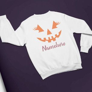 Custom Girl Kürbislaterne Pumpkin Halloween Sweatshirt