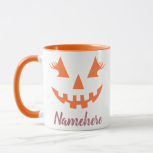 Custom Girl Kürbislaterne Pumpkin Halloween Tasse