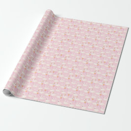 Custom Girl Royal Swan Princess Pink Birthday Geschenkpapier