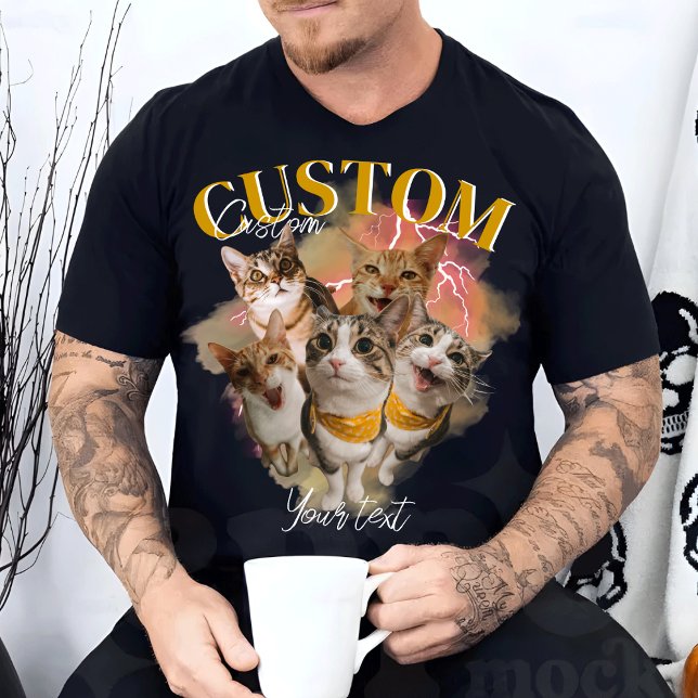 Custom Girlfriend Face Bootleg Rap T-Shirt (Von Creator hochgeladen)