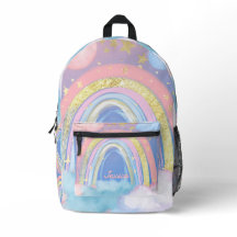 Custom Girls Name Whimsical Rainbow Kids