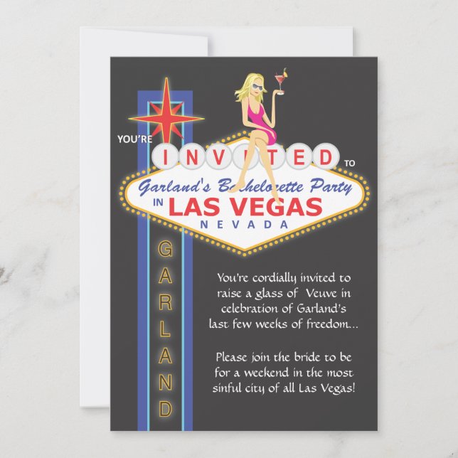 Custom_Girls Night Out Bachelorette Invitation (Devant)