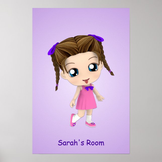 Custom Girls Room Chibi Poster (Vorne)