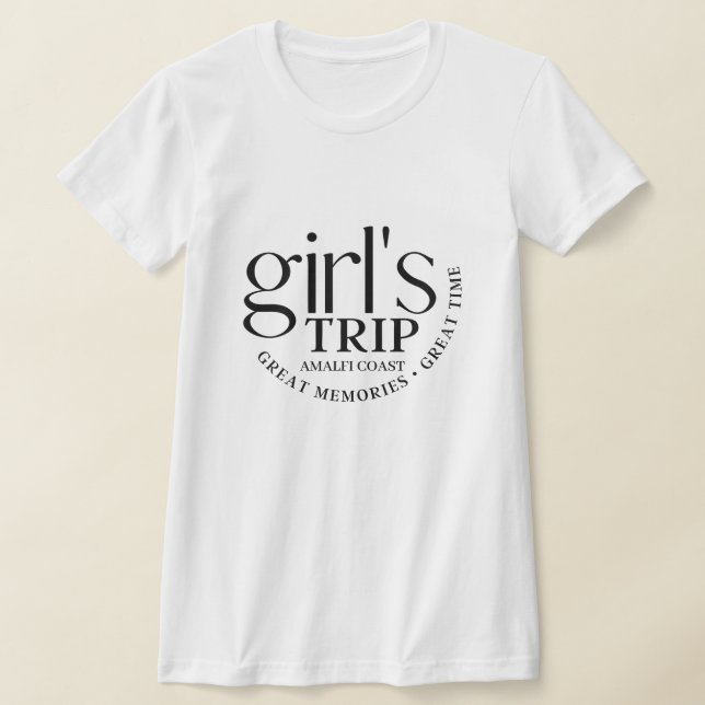 Custom Girls Trip Great Erinnerungen Travel Group T-Shirt (Ablage )